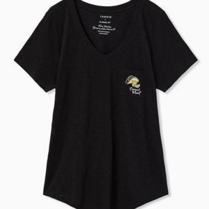 Torrid Current Mood Tacos & Tequila Classic Fit Pocket Tee - Heritage Slub Black
